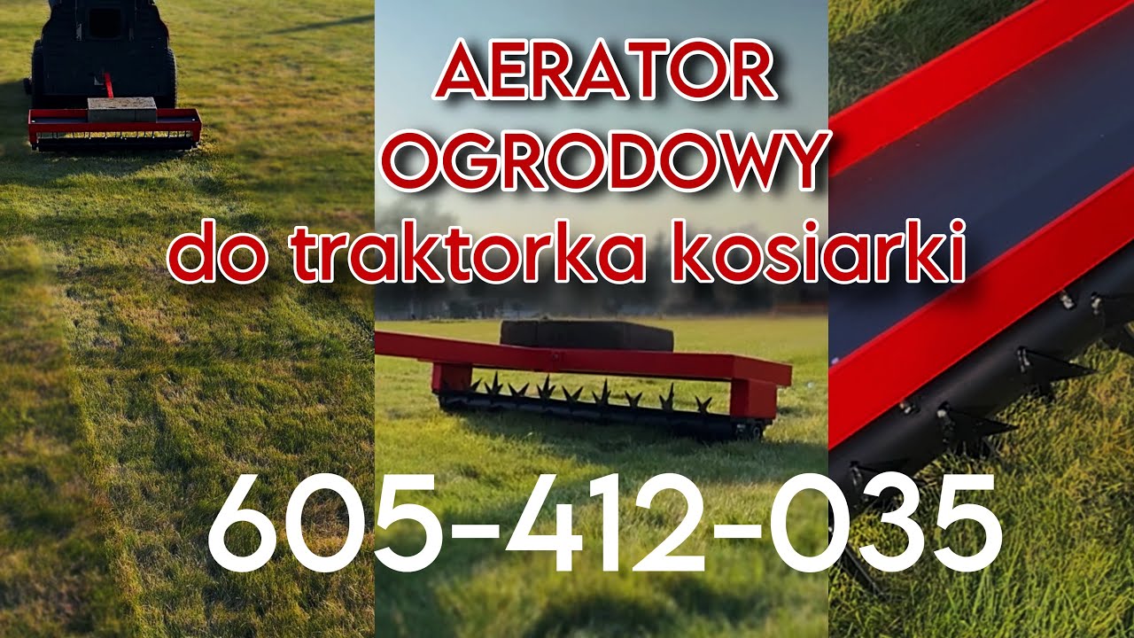 Aerator ogrodowy do traktorka kosiarki #aerator #aeration #trawnik #ogr&oacute;d #lawncare