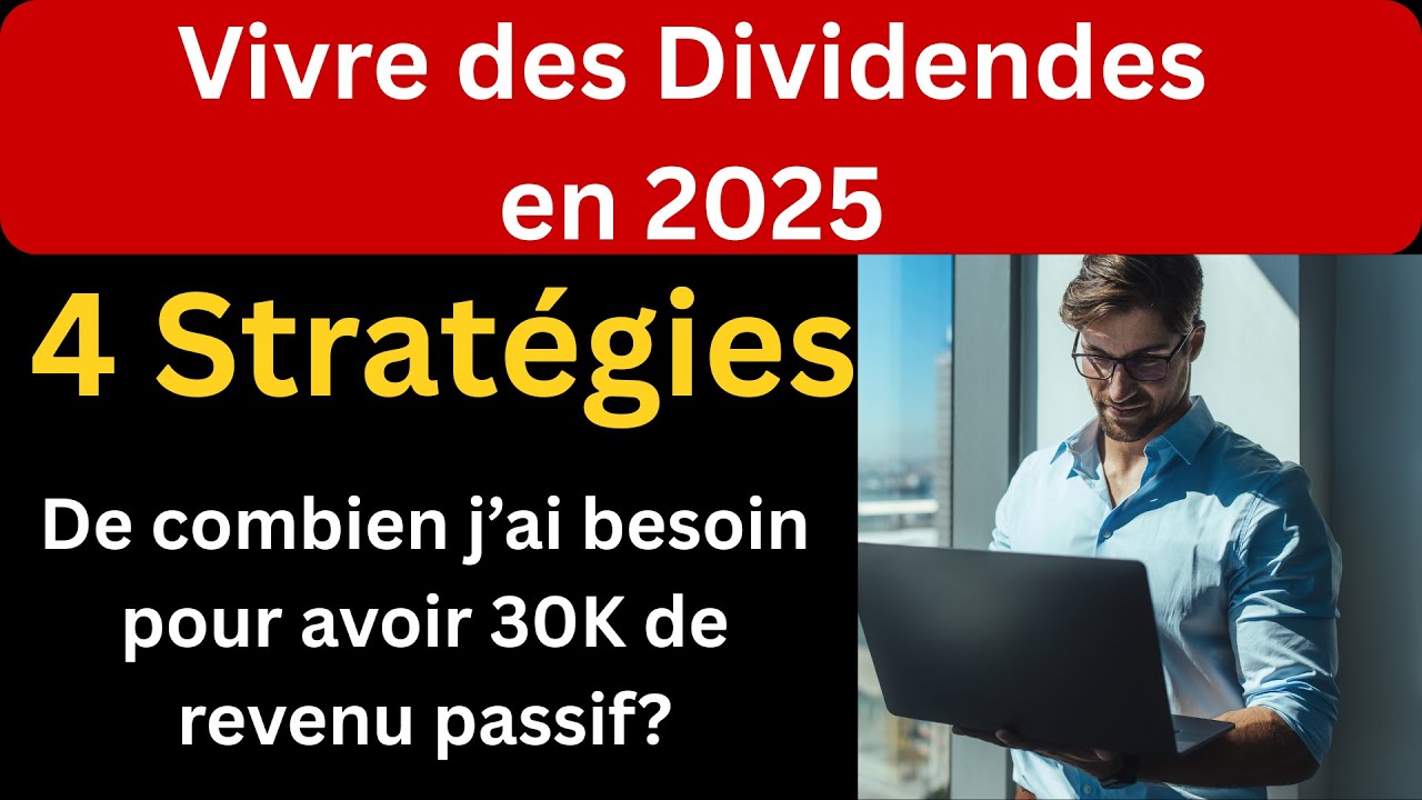 💰 4 Strat&eacute;gies pour Gagner 30 000 $/an en Revenu Passif | Dividendes pour Investisseurs Canadiens