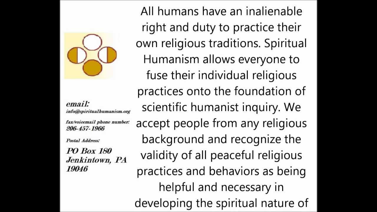What Is Spiritual Humanism?
