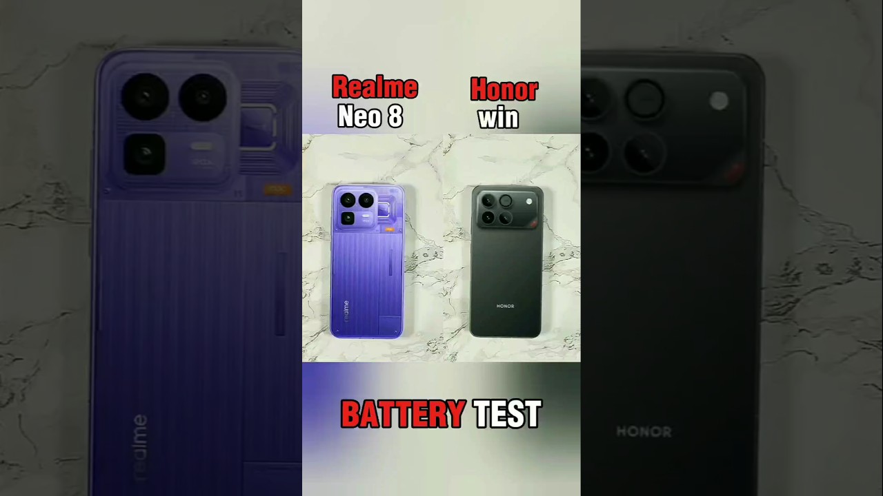 honor win vs realme neo 8 battery test 🤯#honorwin #realmeneo8 Honorwin #realmeneo8