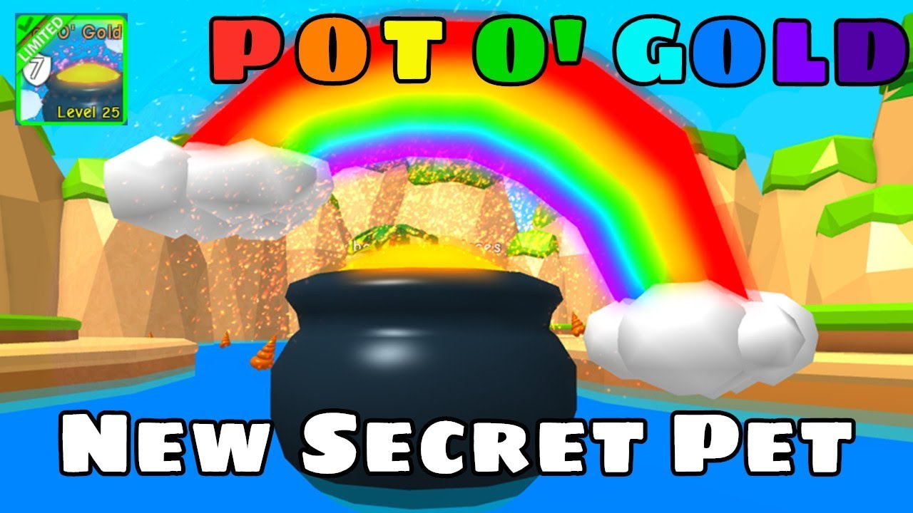 Новый секретный питомец! Горшочек с золотом! Самый редкий питомец в Bubble Gum Simulator.