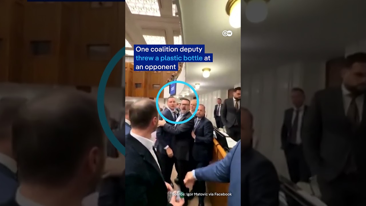 Slovak lawmakers scuffle as parliament revises laws on whistleblowers | DW News