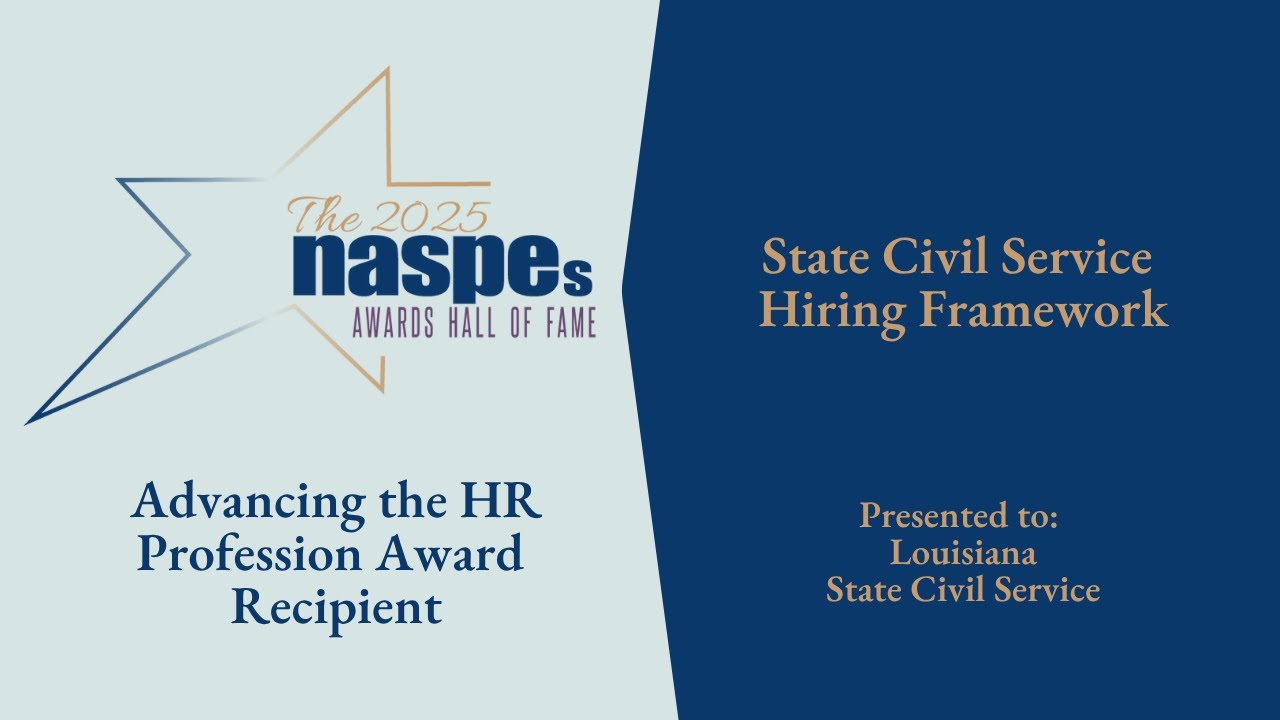 2025 Advancing the HR Profession Award - Louisiana