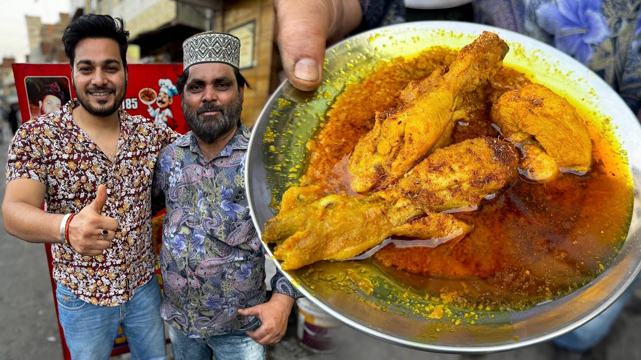राजा भाई का स्पेशल गोल्डन चिकन @ ₹130/- GOLDEN CHICKEN IN OLD PINK CITY JAIPUR | NONVEG HEAVEN INDIA