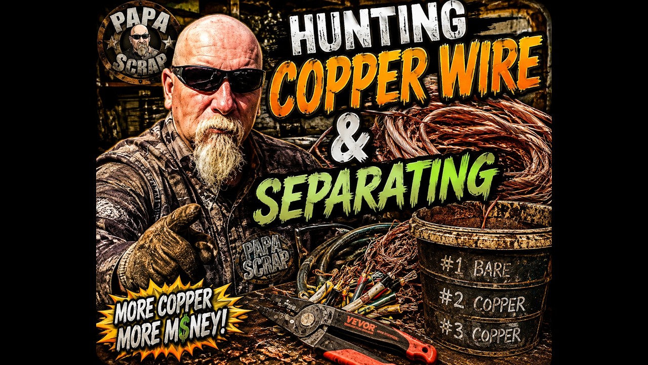 ⚡ Copper Wire Hunting & Separating for Bigger Scrap Yard Profits!
