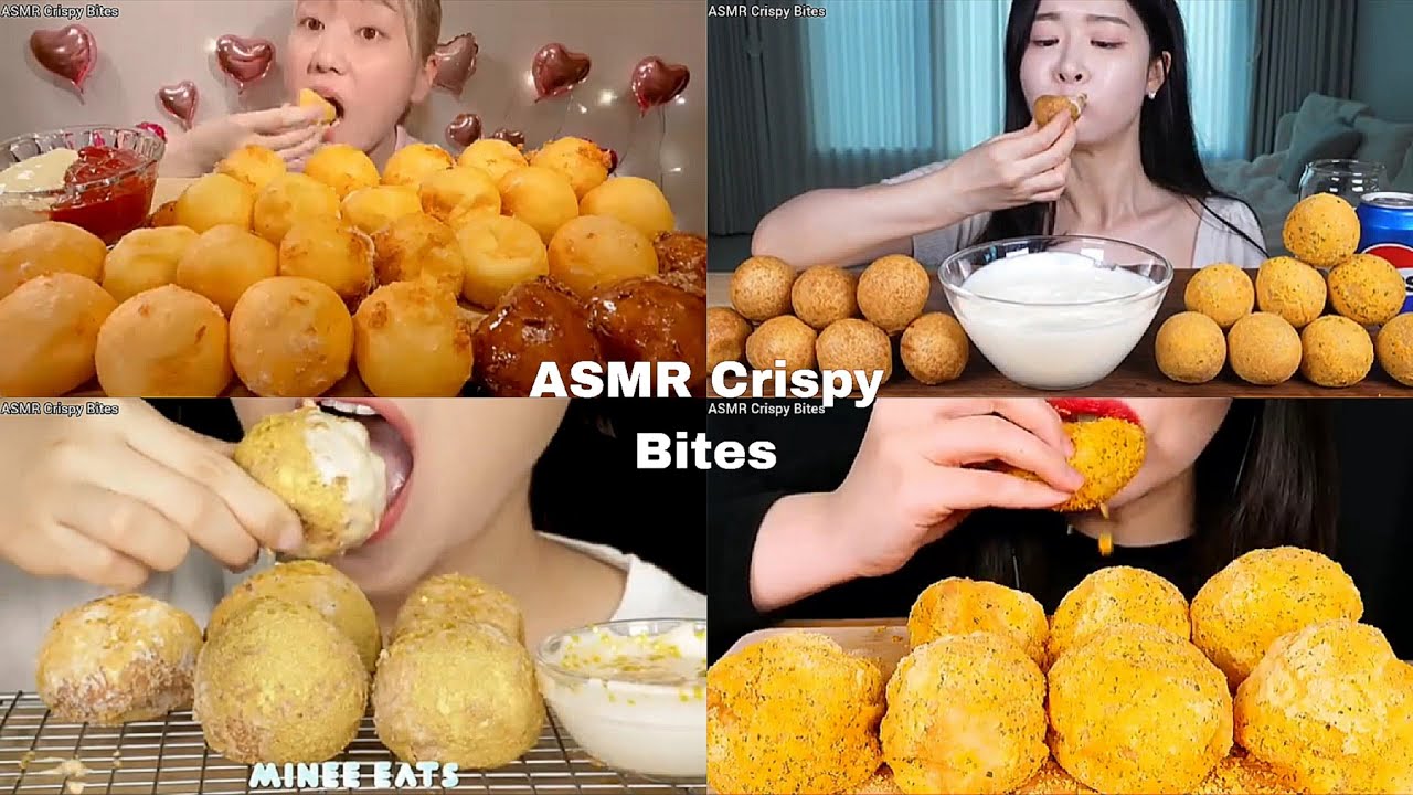 ASMR Korean Cheese Ball Compilation  | No Talking | Mukbang | Eating Sounds| ASMR Food |Only Bits 
