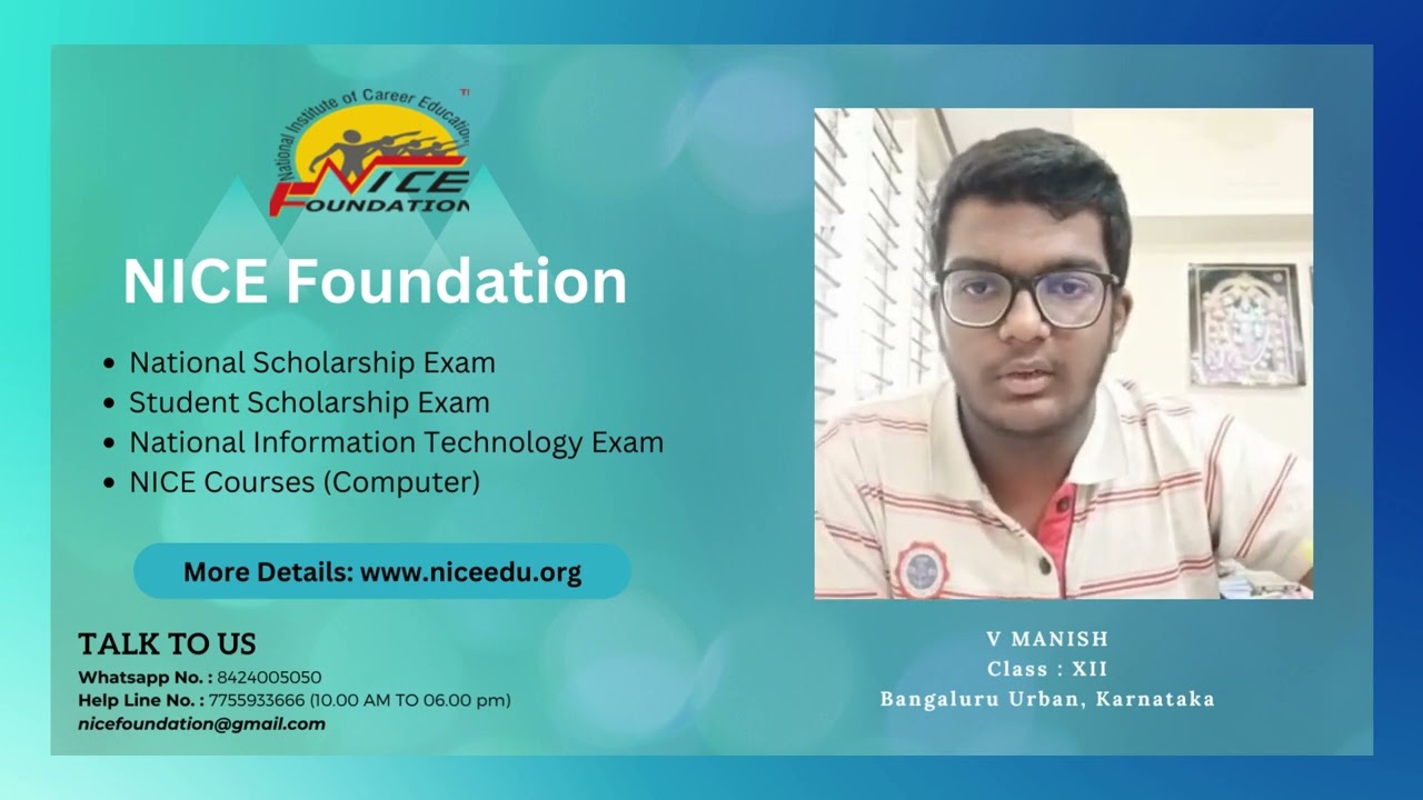 National Scholarship Exam By NICE Foundation : Student Review