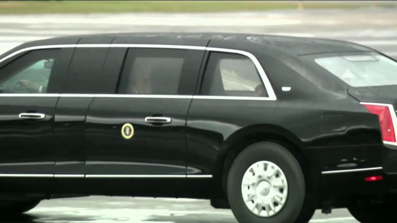 WATCH: President Trump arrives to New Orleans for the Super Bowl
