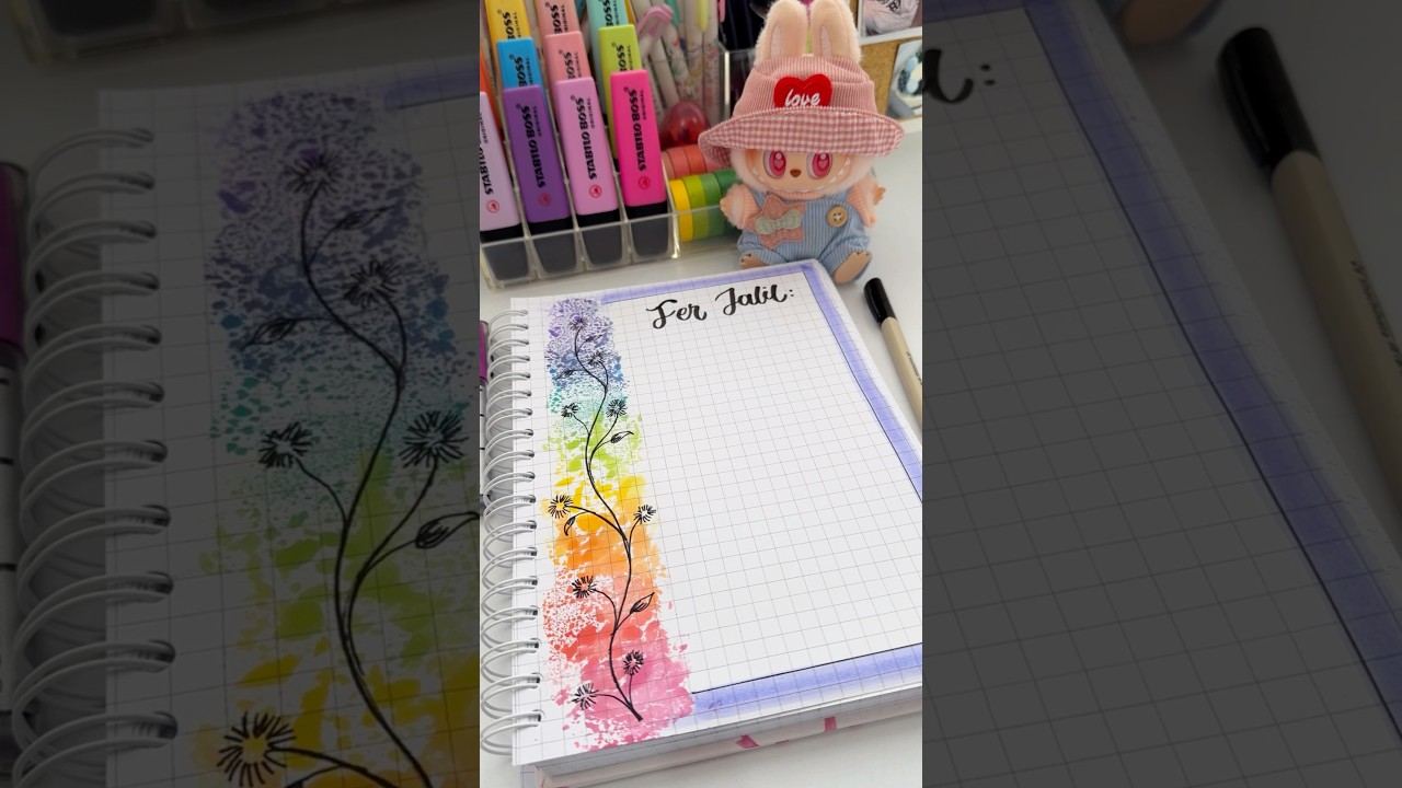 Decora as&iacute; tus cuadernos! 🌈