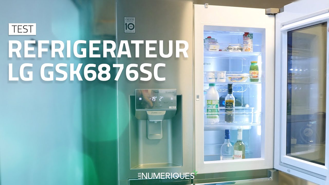 Réfrigérateur LG GSK6876SC : on a testé un réfrigérateur américain InstaView qui en met plein la vue