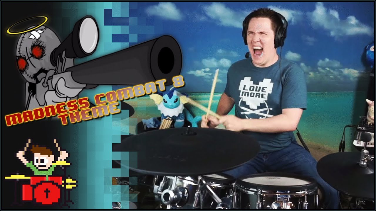 Madness Combat 8 Theme On Drums!