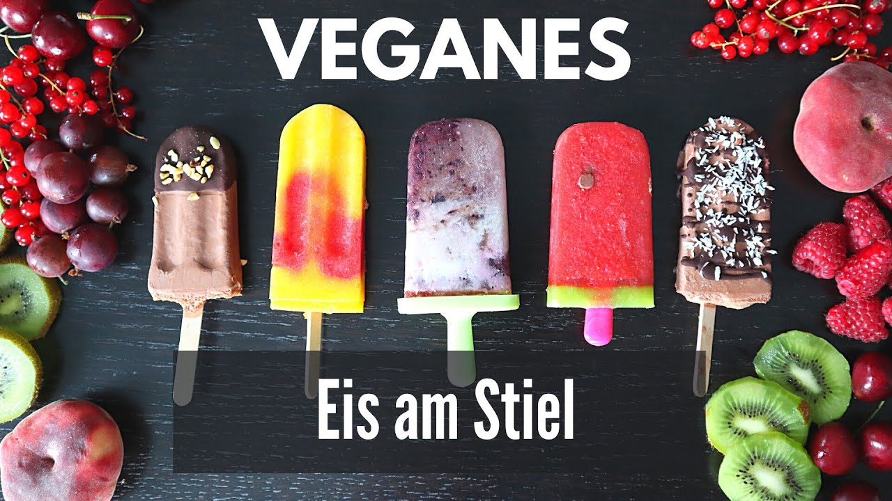 VEGANES EIS am STIEL || EIS selber machen ohne INDUSTRIEZUCKER || Kinder- und Babygeprüftes Eis :-)