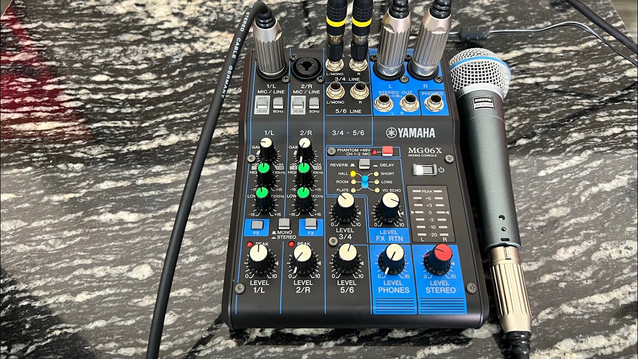 Mixer bãi Nhật yamaha MG06x efects rất tuyệt vời