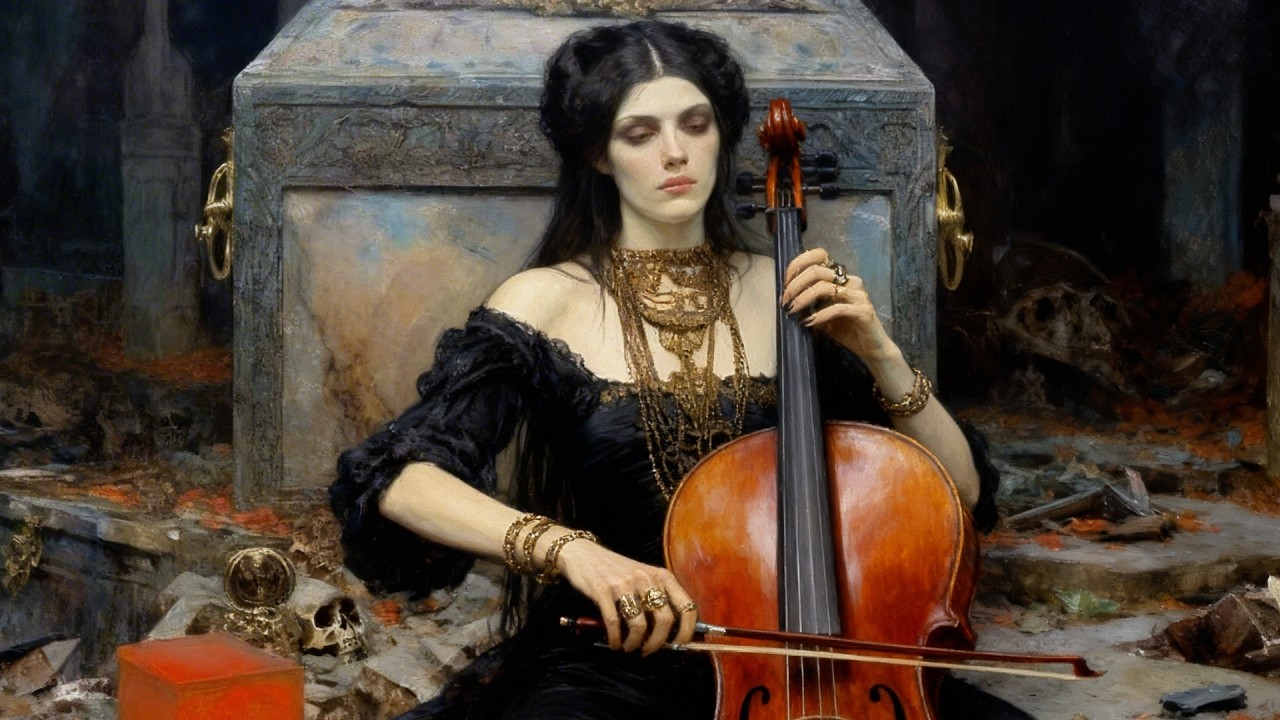Writing a Gothic Novel at Midnight 🖋️ Dark Melancholic Cello (No Distractions)