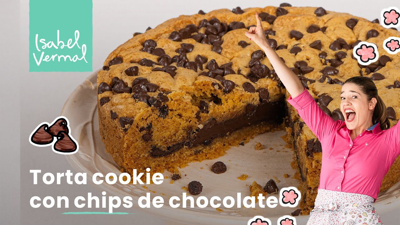 Torta cookie con chips de chocolate