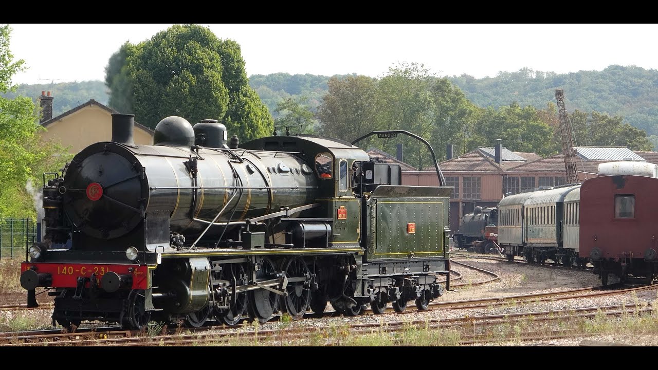 140 C 231/STEAM LOCO/TRAIN VAPEUR/AJECTA/LONGUEVILLE/VILLIERS ST GEORGES/FRANCE