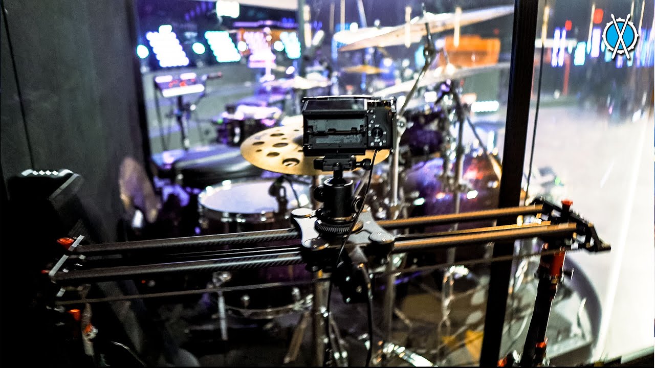 Setting up drum camera shots!