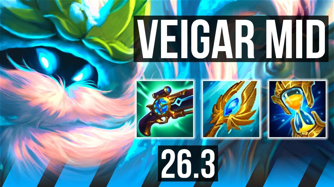 VEIGAR vs AKALI (MID) | Good KDA: 12/1/13, Unsealed Spellbook | EUW Master | 26.3