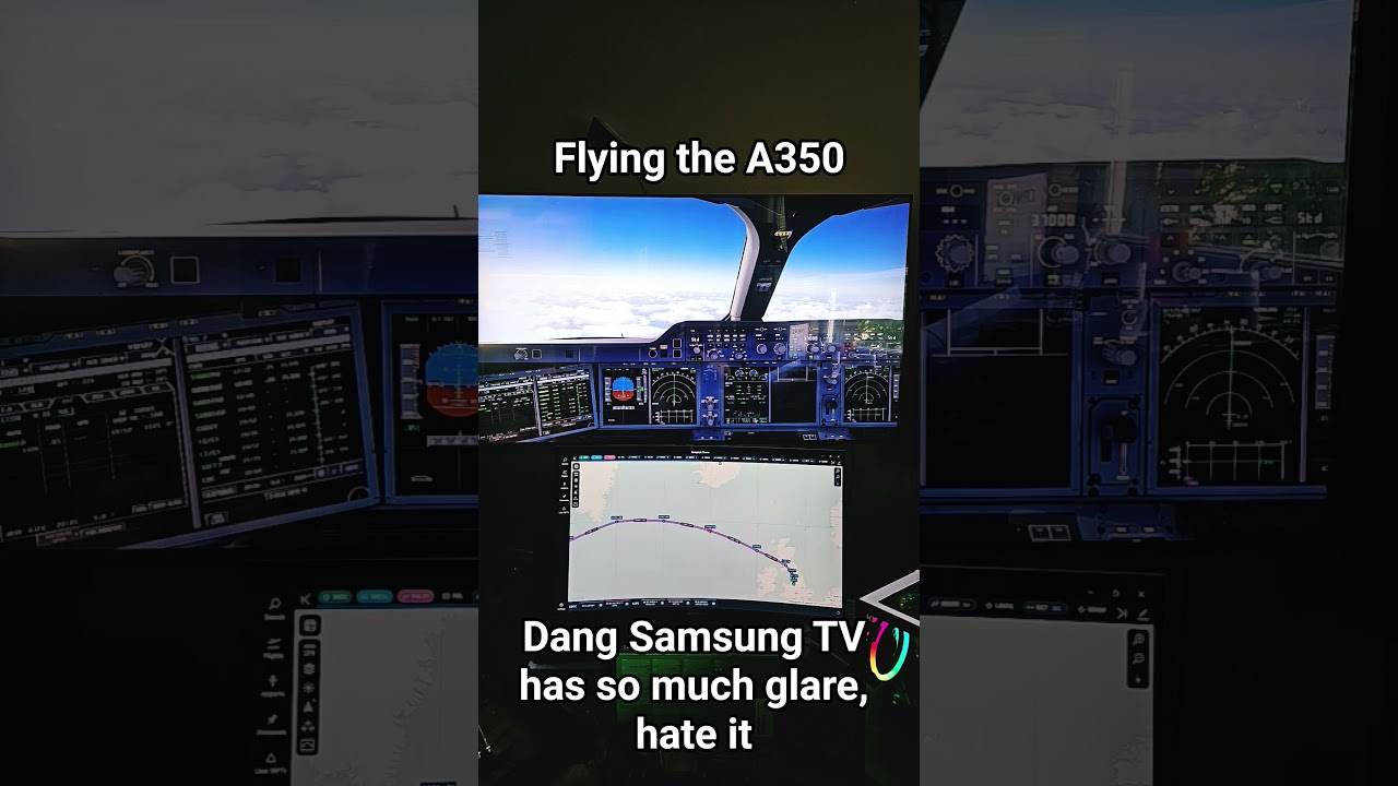 A35K flying over the Atlantic #msfs #msfs2024 #msfs24 #inibuilds #a350 #a35k