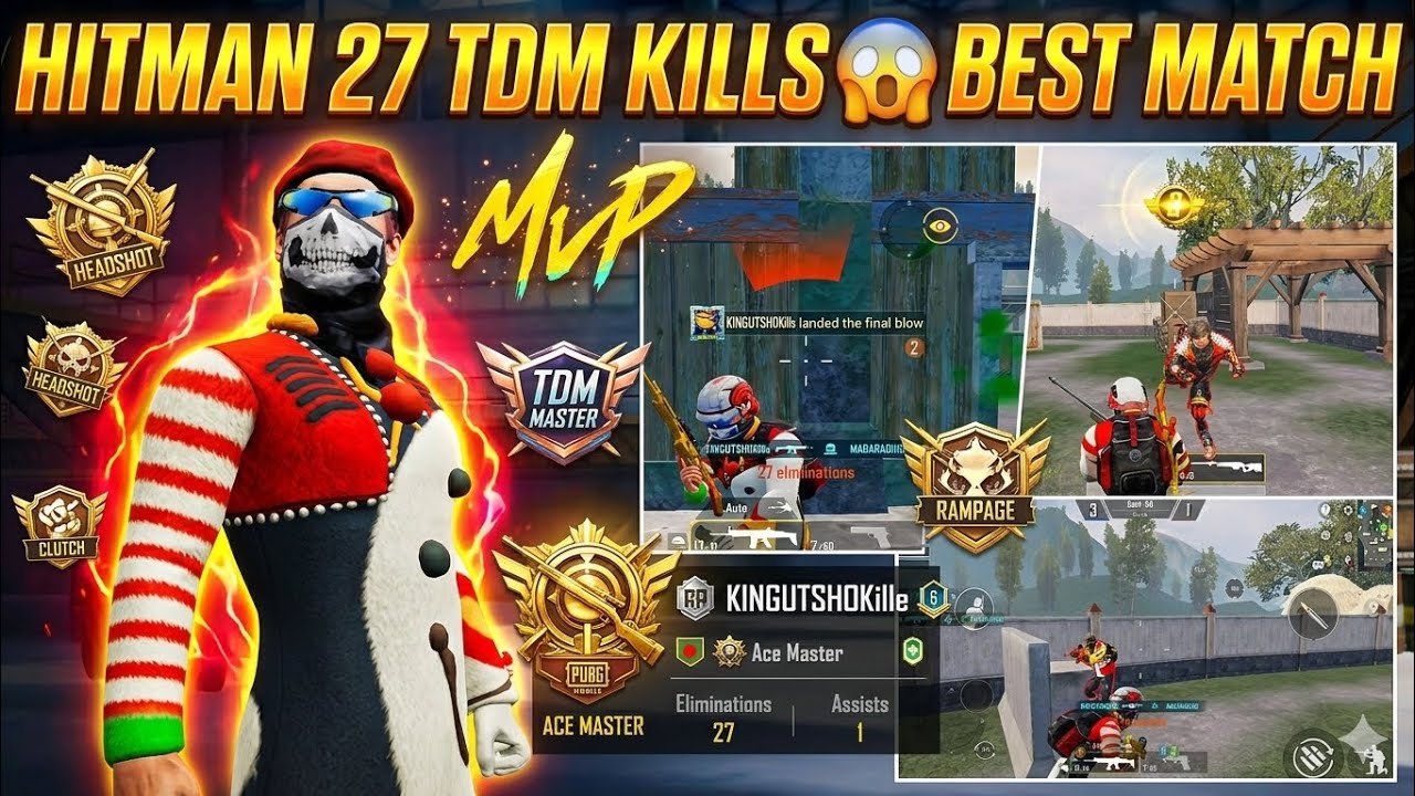 ​27 Kills in TDM! 😱 The Most Intense Match Ever! 🔥#PUBGMobile #shorts  #viral  #RushGameplay #gaming
