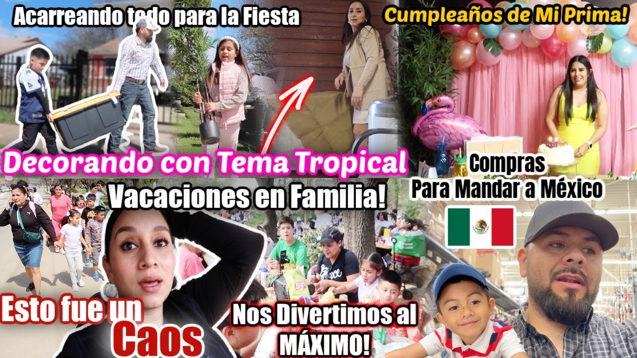 Decore para la FIESTA DE MI PRIMA! + VACACIONES en FAMILIA🥰+ No ESPERÁBAMOS QUE ESTUVIERA ASÍ😬