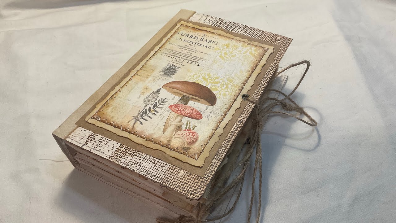 The Little Mushroom junk journal - Handmade - flip through - Journal Ideas/inspiration