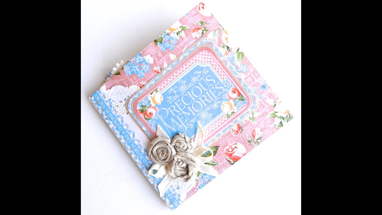 How to make Graphic 45 Mini Album using only 2 Sheets of Paper