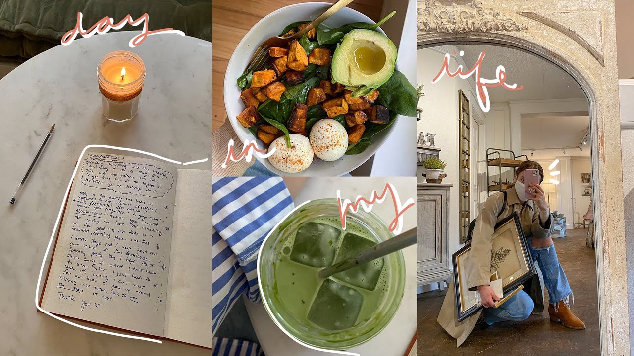 FALL VLOG 🍂journaling, matcha, grain bowls, antiquing!