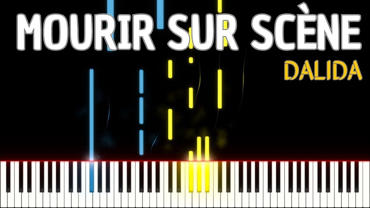 Mourir sur scène DALIDA (PIANO TUTO) #pianotutorial