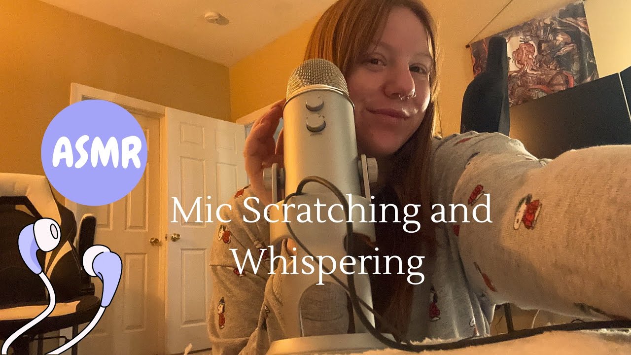 ASMR Mic Scratching/Tapping, Whispers and more!🎙️❤️