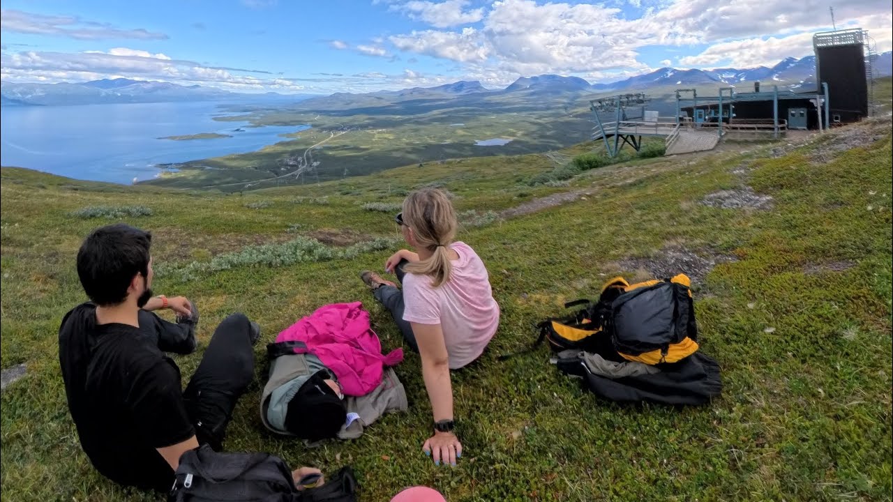 Family hiking adventure to Rihdonjira and Aurora Sky Station in Abisko