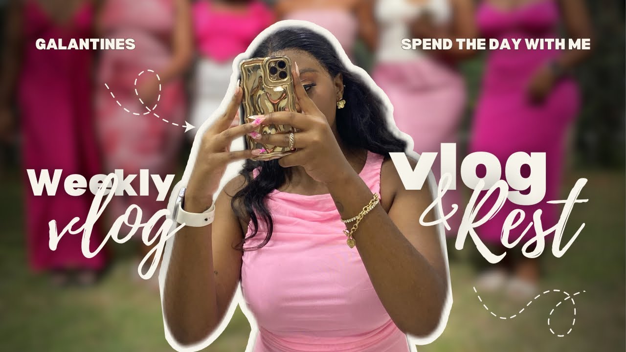 VLOG:Galentines💕Makeup& Yap |Nails| Sip and paint