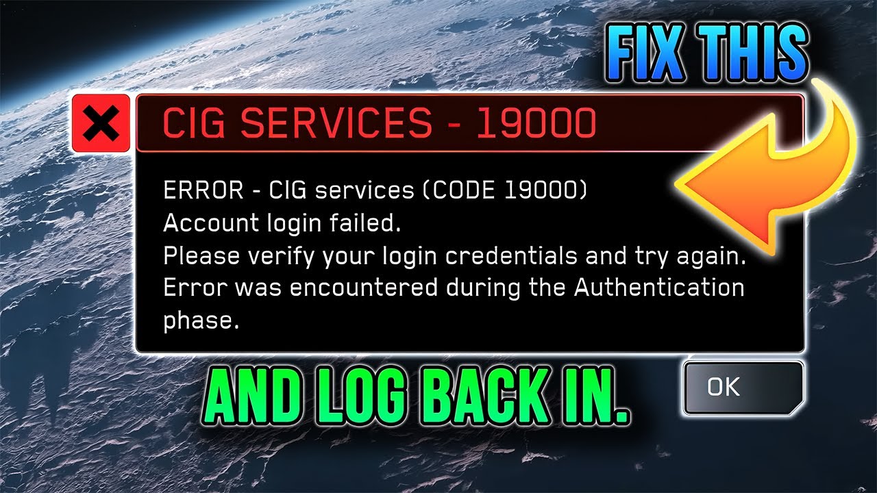 Star Citizen: How To Fix Error 19000 & Log Back In! (Patch 4.6.0 Updated)