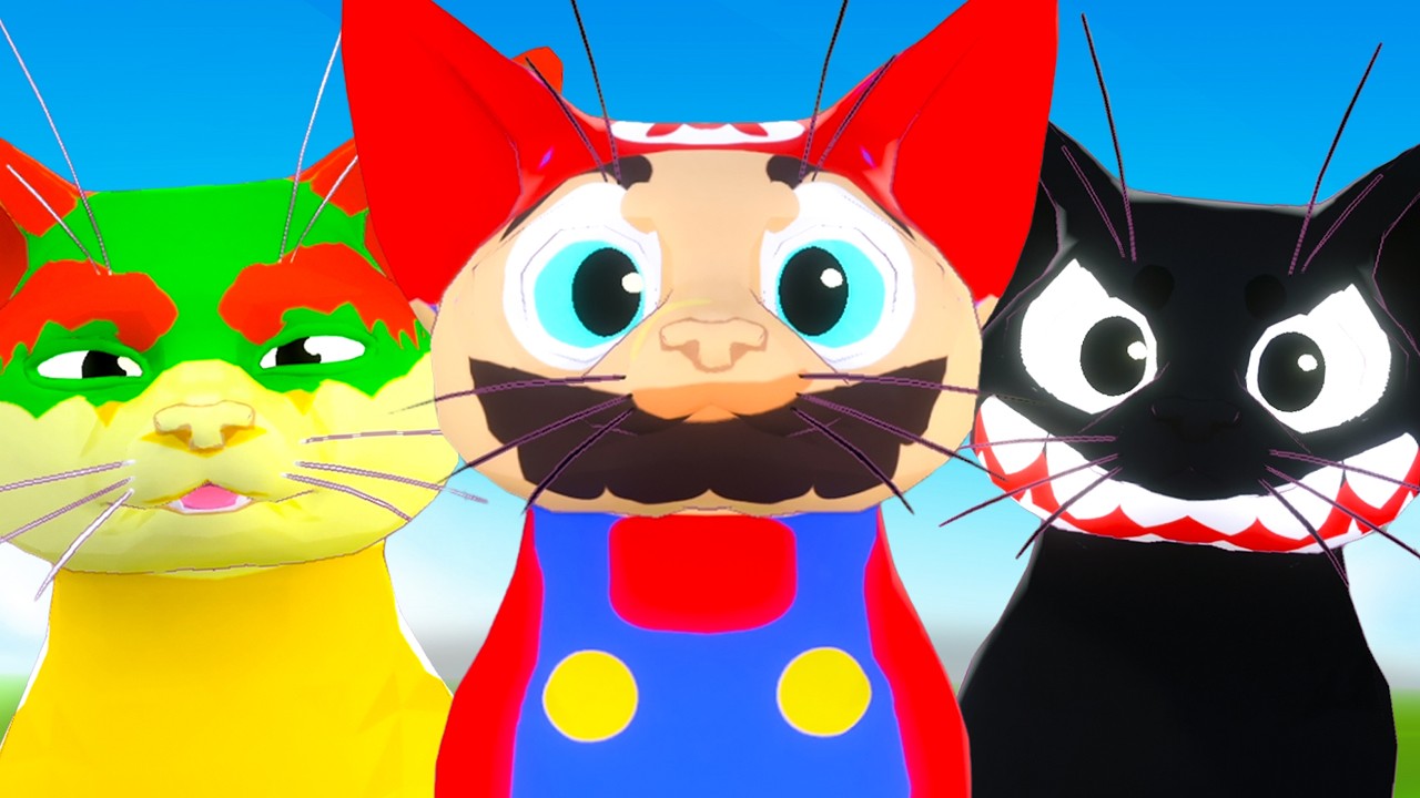 I Made Mario Characters in Little Kitty Big City!