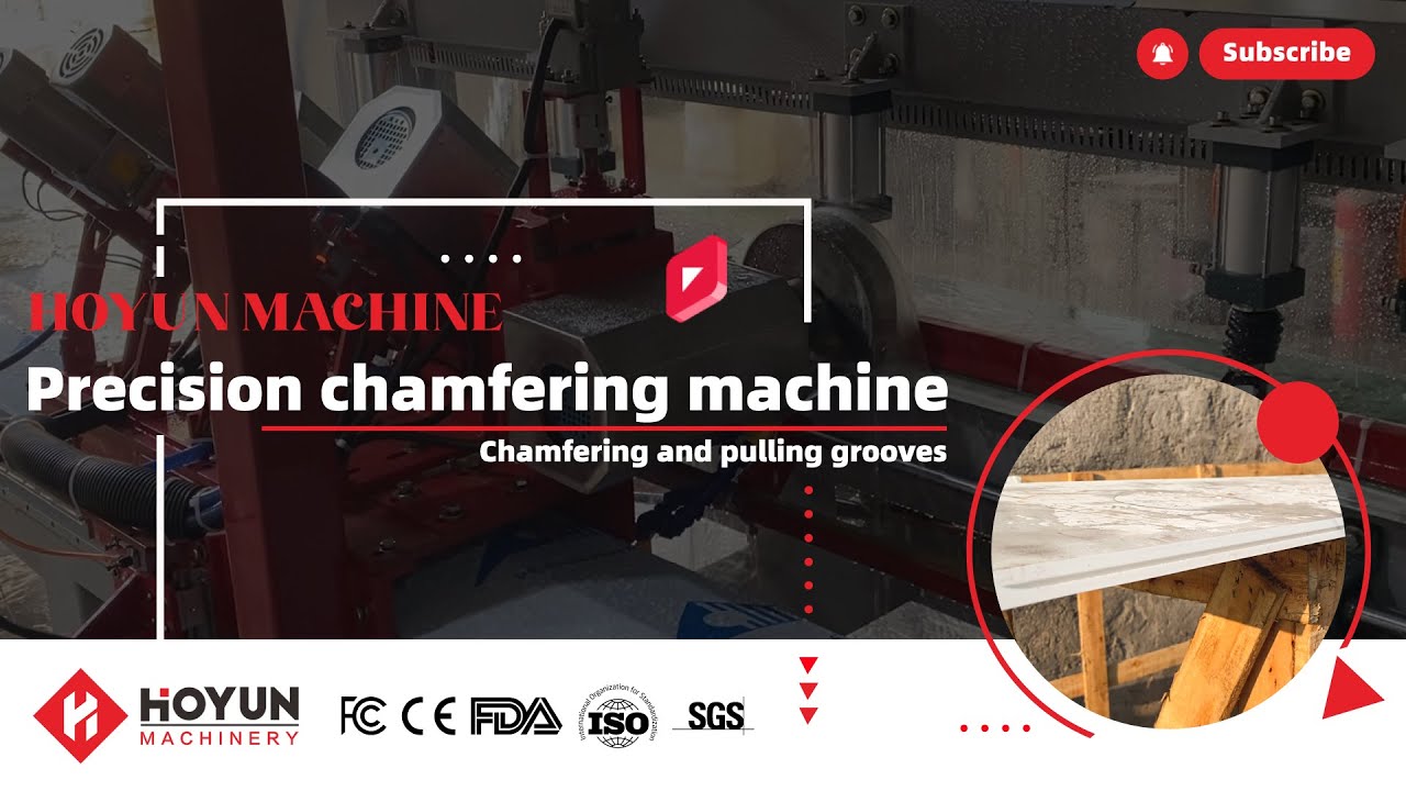 Sintered stone precision chamfering machine, used for chamfering cabinets and stairs