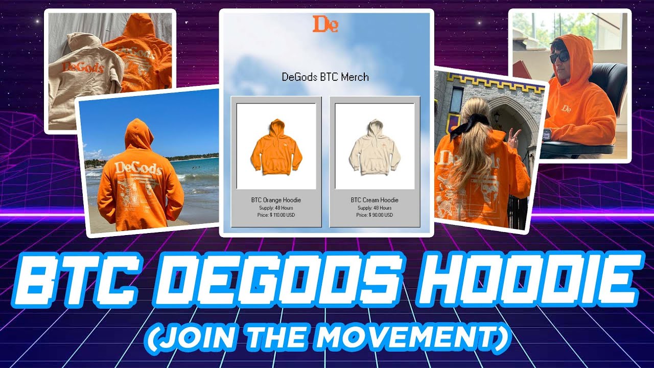 BTC Degods Hoodie Dominating Ordinals Culture!