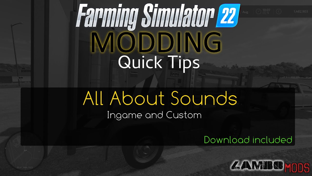 Всё о звуках — Farming Simulator 22 — Учебник по моддингу с загрузкой