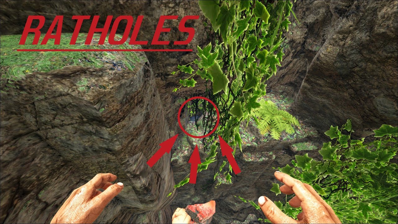 ARK - Crystal Isles - Hidden Base Spots pt. 2 / Rat holes + building advice