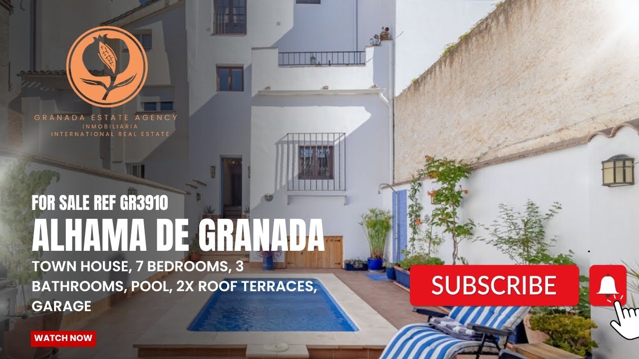GR3910 - Alhama de Granada - Reformed 7 bedroom town house with private pool