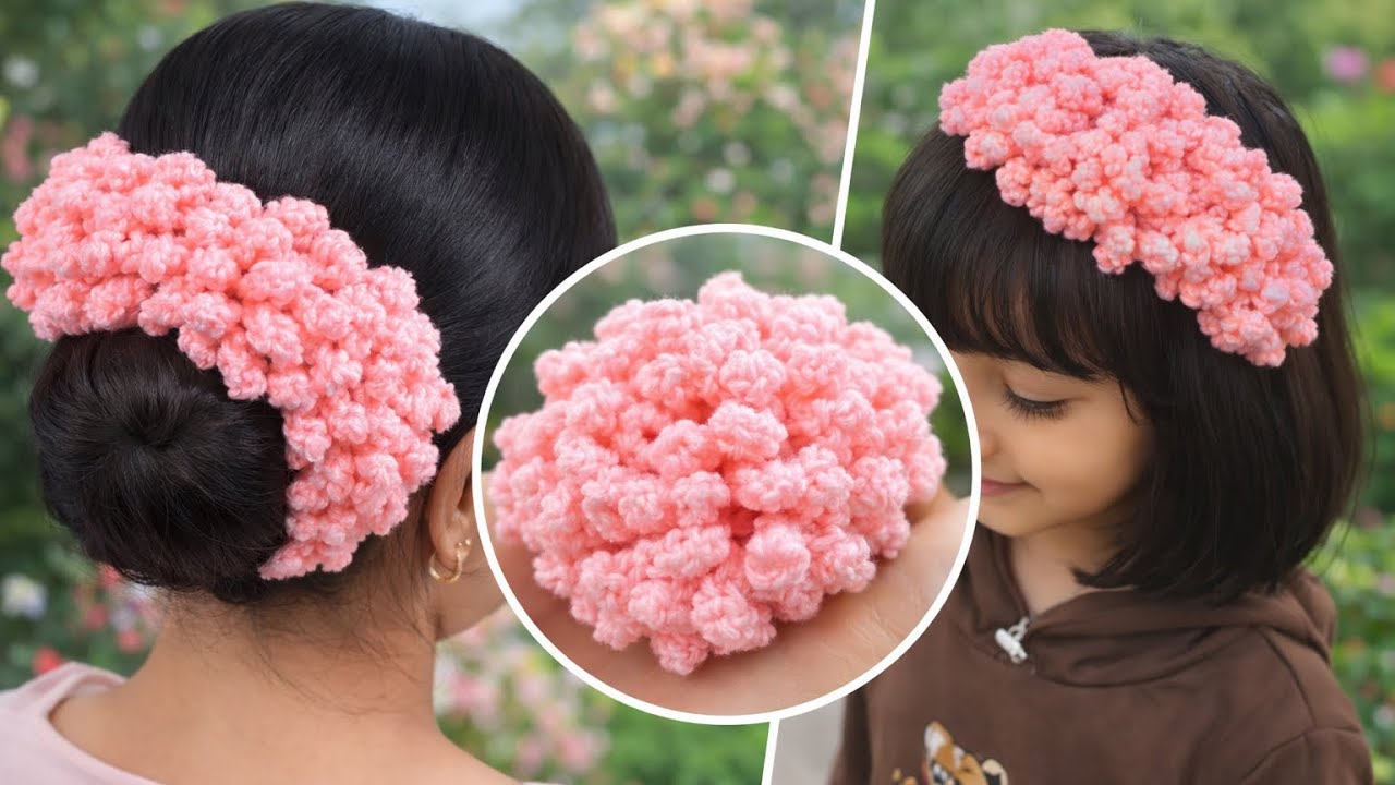 Crochet Beautiful Flower Gajra Tutorial For Beginners 