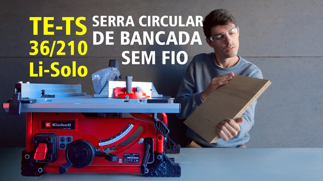 SERRA CIRCULAR DE BANCADA SEM FIO EINHELL - TE-TS 36/210 Li-Solo