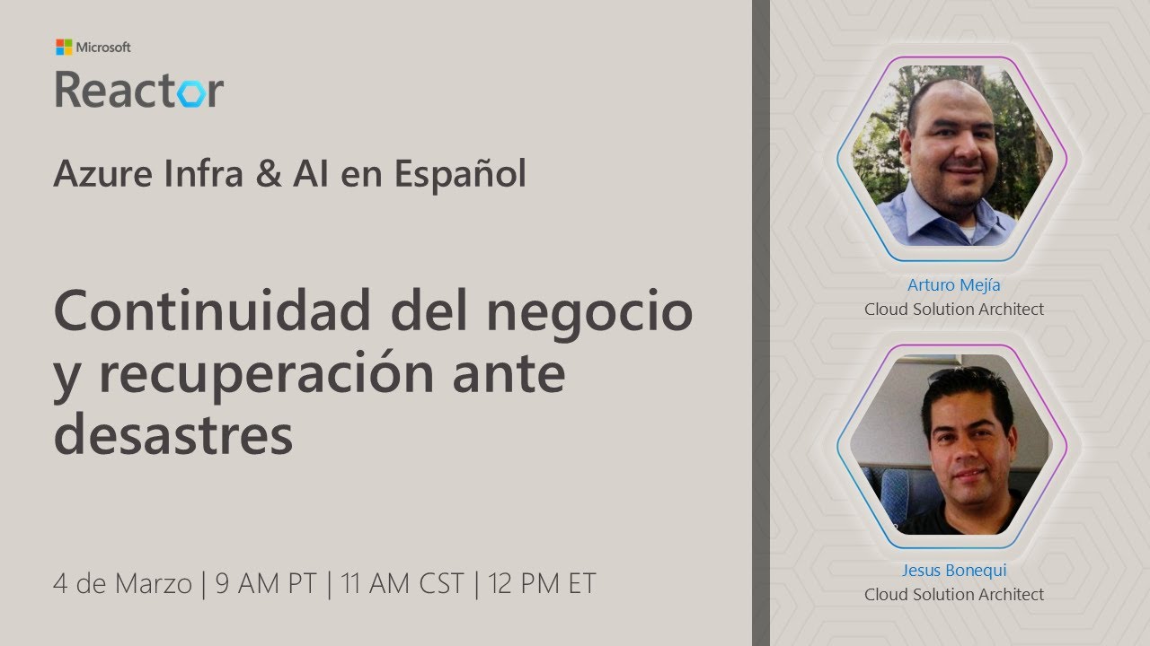Continuidad del negocio y recuperación ante desastres