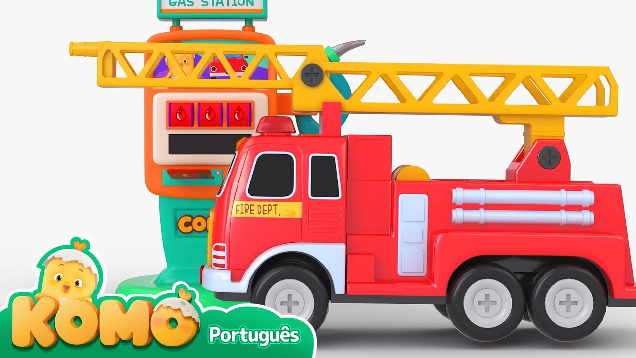 Vamos abastecer no posto! | Brincadeira infantil | Carros | Komo Surpresa