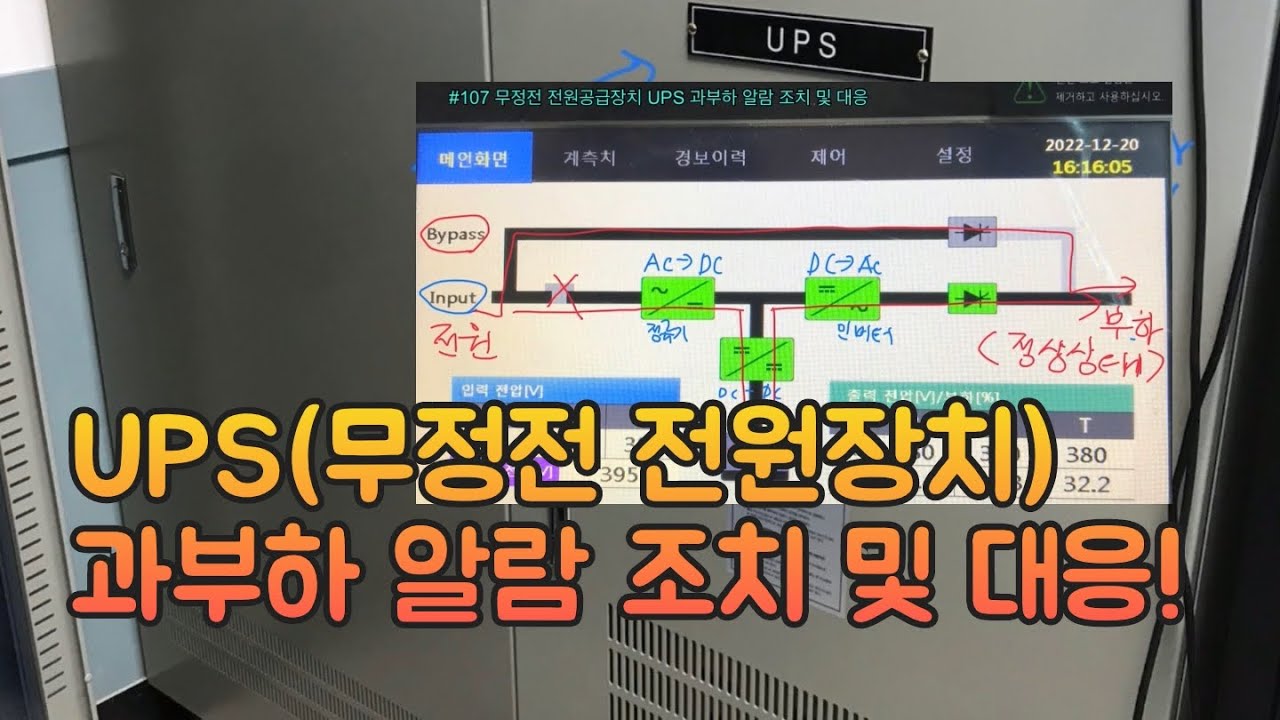 #107 UPS(무정전 전원공급장치) 과부하 알람 조치 및 대응