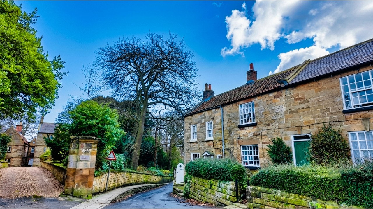 Beautiful Yorkshire Village Walk in 4K | Peaceful English Countryside