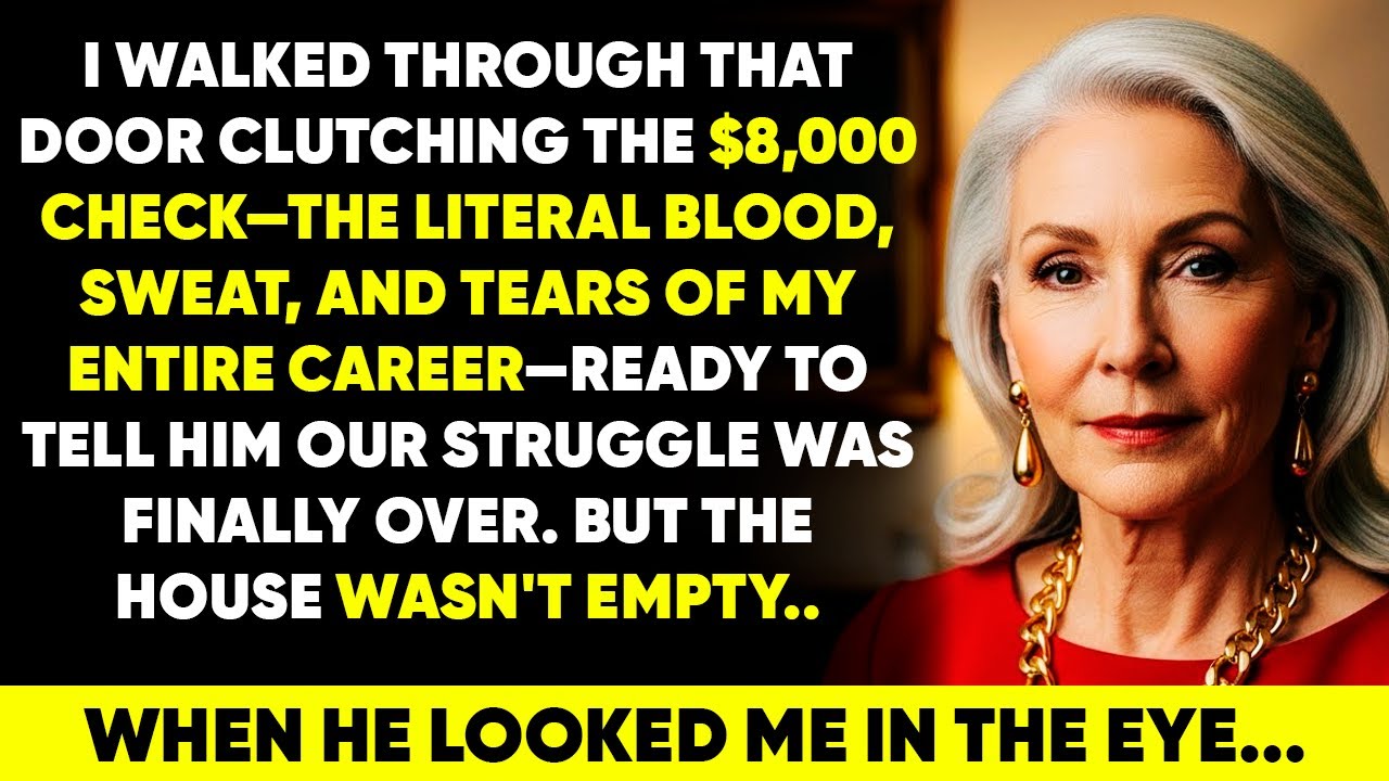 I got my $8,000 retirement check. I walked home to surprise my husband, then I saw him..