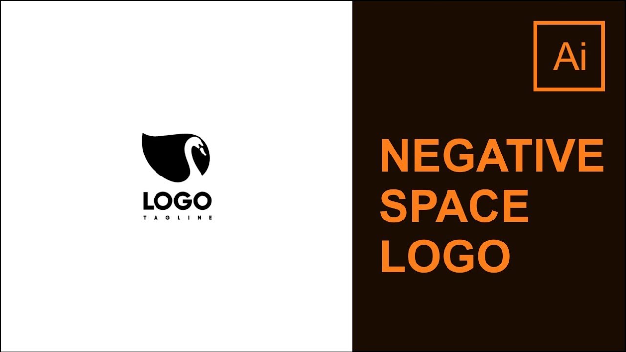 Praktek Membuat Logo dengan Negative Space | adobe illustrator