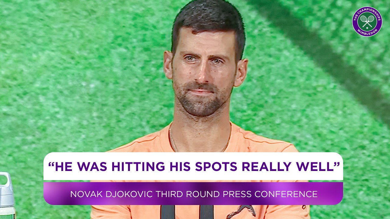 Novak Djokovic on his battle with Rinderknech | Third Round Press Conference | Wimbledon 2026