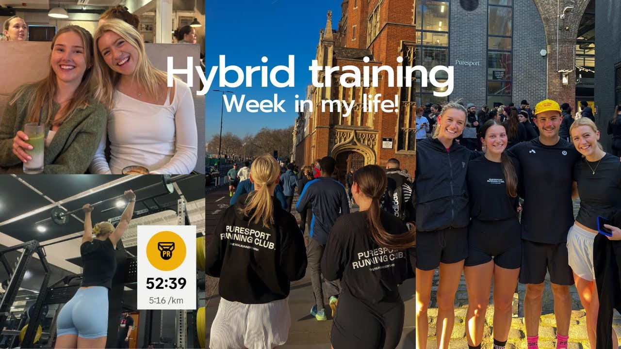 Train with me: week in my life, hybrid training, puresport run club, pb's, London