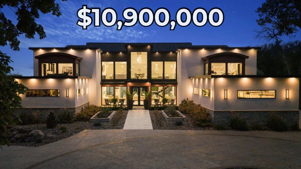 Full Tour of a $10,900,000 Lakefront MANSION Lake Minnetonka, MN
